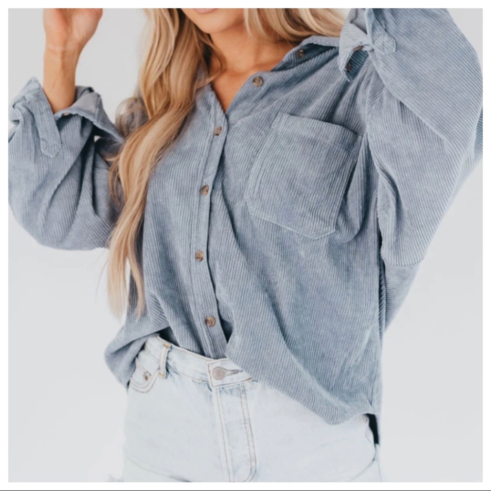 Fabulous Oversized Corduroy Shirt Jacket - Picture 3 of 3